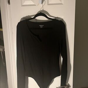 American Eagle Outfitters Classic Black Bodysuit